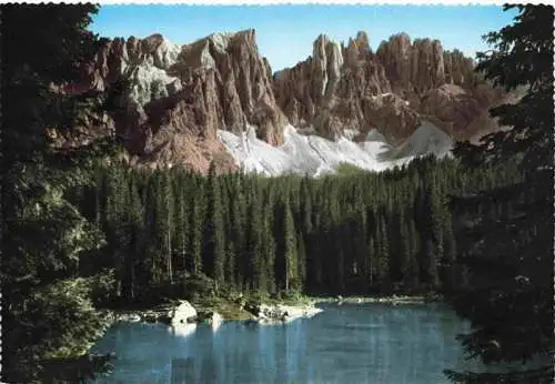 AK / Ansichtskarte  Karersee_Lago_di_Carezza_IT mit Latemar