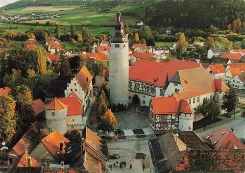 AK / Ansichtskarte  Tauberbischofsheim Kurmainzsches Schloss Fliegeraufnahme