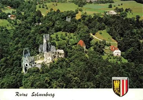 AK / Ansichtskarte  Eferding_Oberoesterreich_AT Ruine Schaunburg Fliegeraufnahme