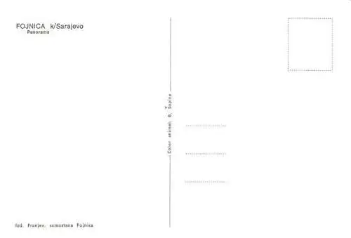 AK / Ansichtskarte  Fojnica_Sarajevo_Bosnia Panorama