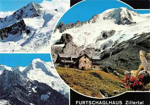 AK / Ansichtskarte  Furtschagelhaus_2337m_Hochfeilergruppe_Mayrhofen_Tirol_AT mit Gr Moesele Thurnerkamp und Rossruckspitze