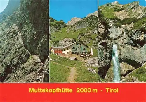 AK / Ansichtskarte  Muttekopfhuette_2000m_Imst_Tirol_AT Panorama Wasserfall