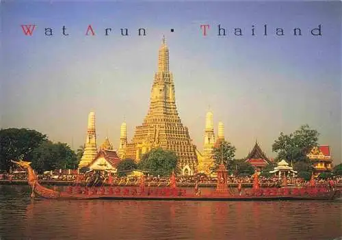 AK / Ansichtskarte  Wat_Arun_Thailand The Royal Barge Procession for the Royal Kathin Ceremony