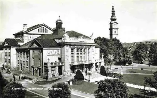 AK / Ansichtskarte  KLAGENFURT_Woerthersee_AT Stadttheater und Stadtturm