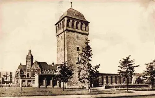 AK / Ansichtskarte  Karl-Marx-Stadt_CHEMNITZ Roter Turm mit Cafe