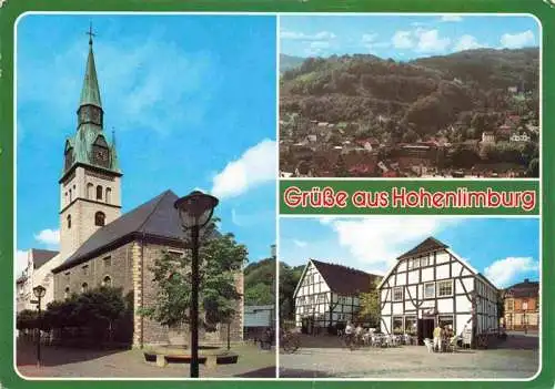 AK / Ansichtskarte  Hohenlimburg Kirche Panorama Fachwerkhaeuser