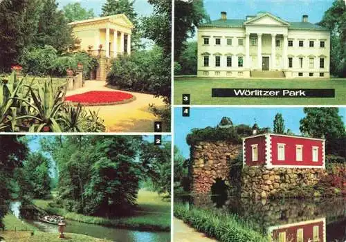 AK / Ansichtskarte  Woerlitz Woerlitzer Park Am Floratempel Schlossmuseum Der Stein