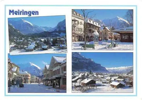 AK / Ansichtskarte  Meiringen_BE Winterpanorama Haslital Ortsmotiv