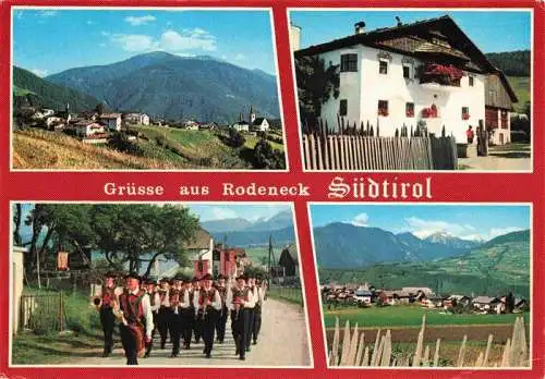 AK / Ansichtskarte  Rodeneck_Muehlbach_Pustertal_Trentino_IT Panorama Ortspartie Musikkapelle Trachten