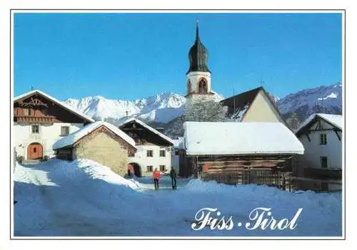 AK / Ansichtskarte  Fiss_Tirol_AT Ortsmotiv mit Kirche im Winter