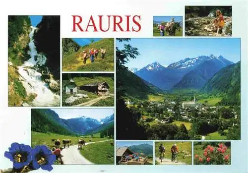 AK / Ansichtskarte  Rauris-Woerth_AT Panorama Urlaubsort Nationalpark Hohe Tauern Wandern Wasserfall