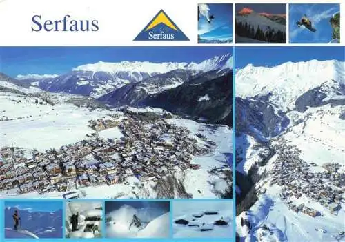 AK / Ansichtskarte  Serfaus_Tirol Winterpanorama Wintersport Luftaufnahmen