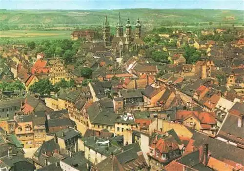 AK / Ansichtskarte  Naumburg__Saale Fliegeraufnahme mit Domblick