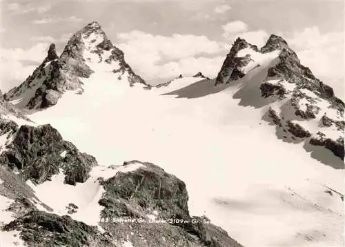 AK / Ansichtskarte  Silvretta-Nova_Montafon_AT Fliegeraufnahme mit Gr Litzner und Gr See