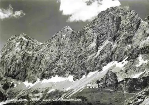 AK / Ansichtskarte  Suedwandhuette_1910m_Dachstein_AT mit Dachsteinwaenden