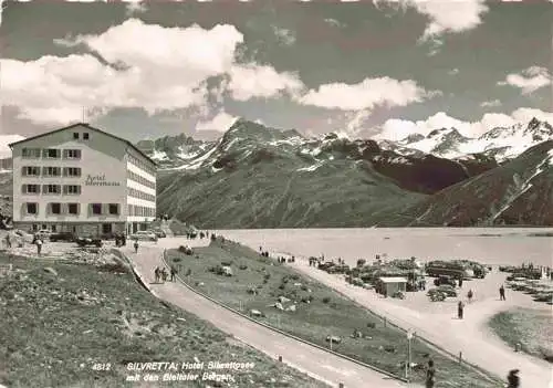 AK / Ansichtskarte  Silvretta_GR Hotel Silvrettasee mit den Bieltaler Bergen