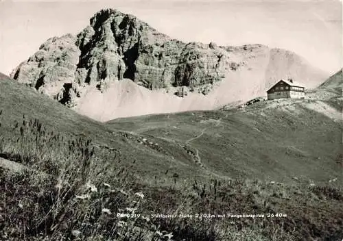 AK / Ansichtskarte  Stuttgarterhuette_2303m_Zuers_Vorarlberg_AT mit Fangokarspitze Panorama