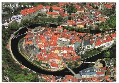 AK / Ansichtskarte  Cesky_Krumlov_Krumau_Moldau_CZ Fliegeraufnahme