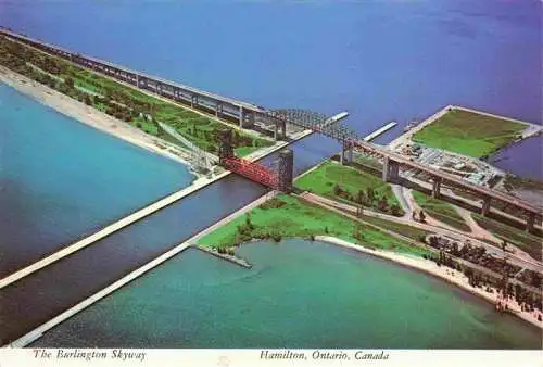 AK / Ansichtskarte  Hamilton_Ontario The Burlington Skyway Fliegeraufnahme