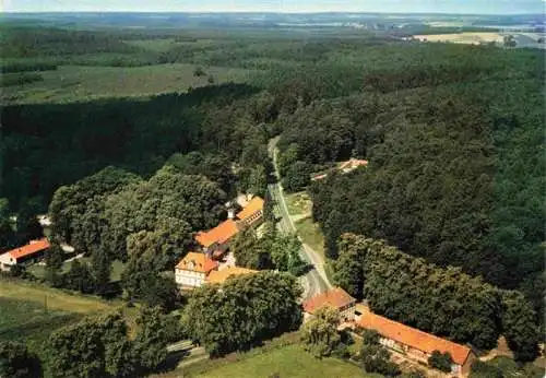 AK / Ansichtskarte  Goehrde_Luechow-Dannenberg_Niedersachsen Jagdschloss Goehrde Heimvolkshochschule Fliegeraufnahme