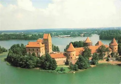 AK / Ansichtskarte  Trakai_Lithuania Trakai Insular Castle Fliegeraufnahme