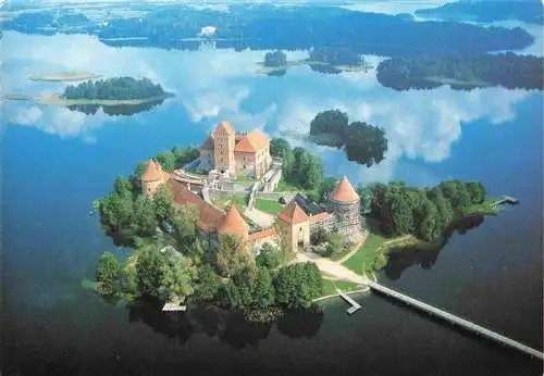 AK / Ansichtskarte  Trakai_Lithuania Trakai Insular Castle Fliegeraufnahme