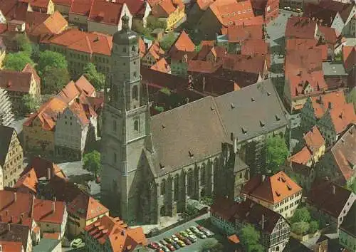 AK / Ansichtskarte  Noerdlingen Kirche St Georg Fliegeraufnahme