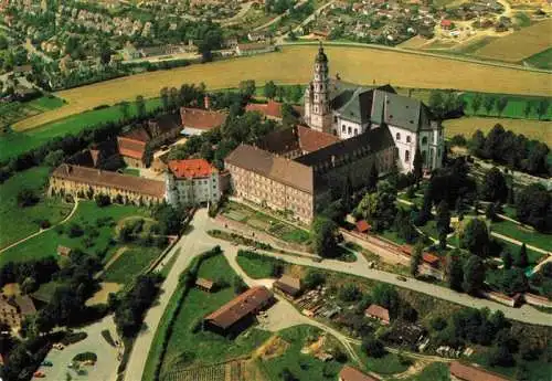 AK / Ansichtskarte  Neresheim Abtei Neresheim Abteikirche Fliegeraufnahme