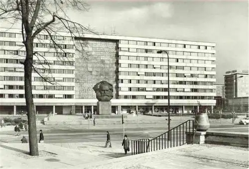 AK / Ansichtskarte  Karl-Marx-Stadt_CHEMNITZ Karl Marx Monument und Haus der Staatsorgane