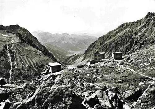 AK / Ansichtskarte  Silvretta_GR Sivretta Huette mit Blick nach Klosters