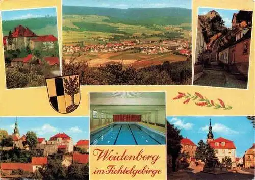 AK / Ansichtskarte  Weidenberg im Fichtelgebirge Teilansichten Hallenbad