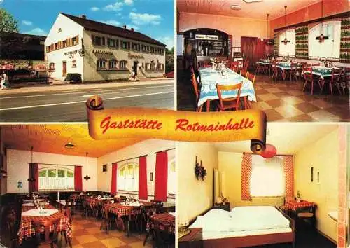 AK / Ansichtskarte  BAYREUTH Gaststaette Rotmainhalle Gastraeume Zimmer