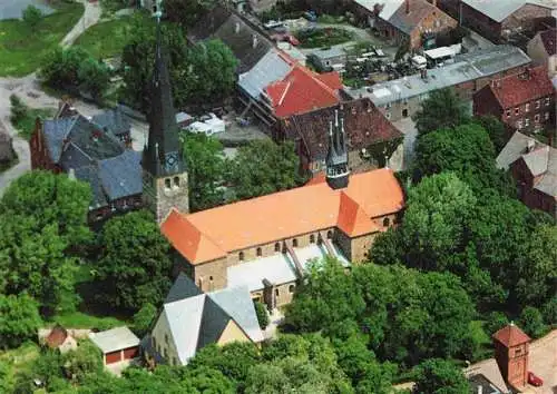 AK / Ansichtskarte  Haldensleben Kath Pfarrkirche St Peter und Paul Fliegeraufnahme