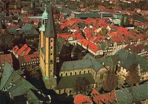 AK / Ansichtskarte  GOSLAR Marktkirche St Cosmas und Damian Fliegeraufnahme