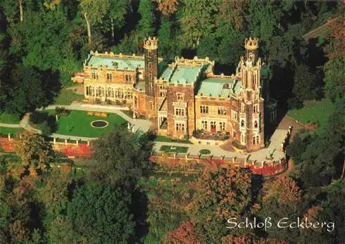 AK / Ansichtskarte  DRESDEN_Elbe Schloss Eckberg Villa Souchay Fliegeraufnahme