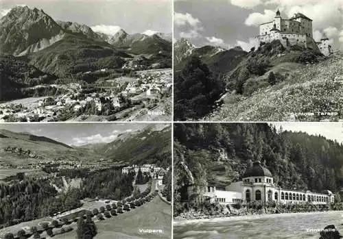 AK / Ansichtskarte  Bad_Scuol_GR Panorama Schloss Tarasp Vulpera Trinkhalle