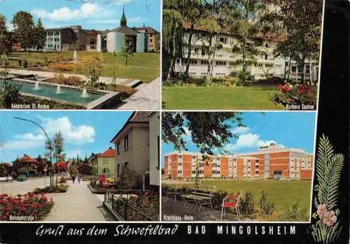 AK / Ansichtskarte  Bad_Mingolsheim Sanatorium St Rochus Kurhaus Garten Bahnhofstrasste Kraichgau Heim