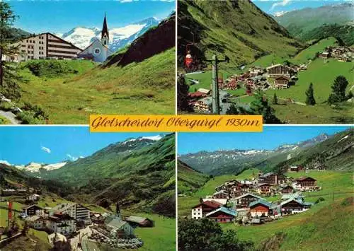 AK / Ansichtskarte  Obergurgl_Ober-Gurgl_Soelden_oetztal_Imst_Tirol_AT Kirche Glasberglit Panorama