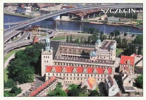 AK / Ansichtskarte  Stettin_SZCZECIN_Pommern_PL Schloss der Pommernfuersten Fliegeraufnahme