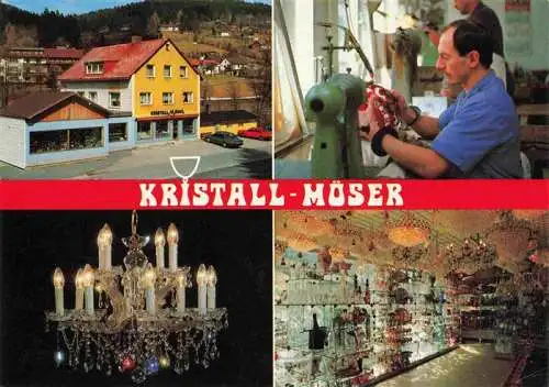 AK / Ansichtskarte  Warmensteinach Firma Kristall Moeser Kristallglas Schleiferei Details