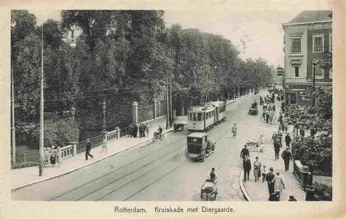 AK / Ansichtskarte  Strassenbahn_Tramway-- Rotterdam Kruiskade met Diergaarde