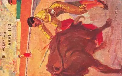 AK / Ansichtskarte  Corrida_de_Toros_Stierkampf_Bullfight-- Un Volapie Varelito