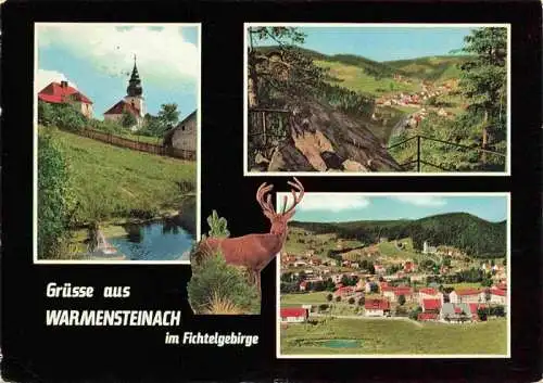 AK / Ansichtskarte  Warmensteinach Kirche Panorama