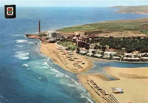 AK / Ansichtskarte  Maspalomas_Gran_Canaria_ES Faro y Lago Fliegeraufnahme