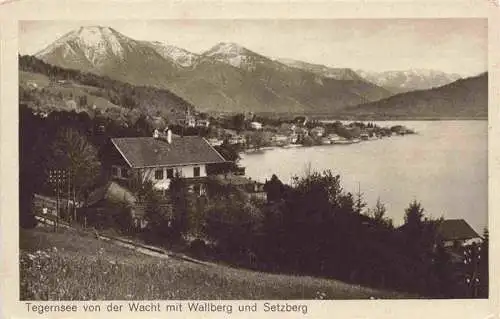 AK / Ansichtskarte  Tegernsee_Bayern Blick von der Wacht mit Wallberg und Setzberg