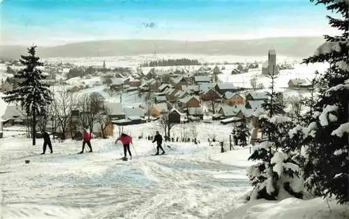 AK / Ansichtskarte  Neubau_Fichtelberg Panorama Skipiste