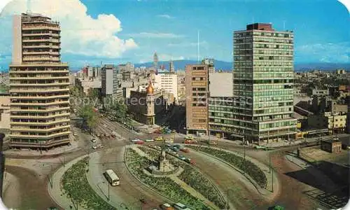 AK / Ansichtskarte  Mexico__City_D.F._Mexico Vista panoramica de Mexico adelante Glorieta Colon