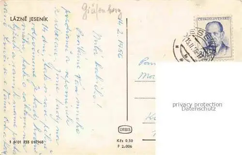 AK / Ansichtskarte  Lazne_Jesenik_Graefenberg_Bad_Schlesien_CZ Hotels