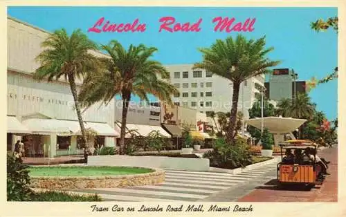 AK / Ansichtskarte  Miami_Beach Tram Car on Lincoln Road Mall