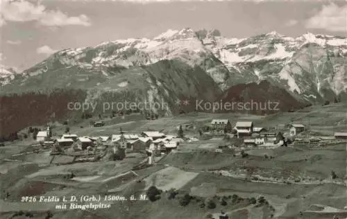 AK / Ansichtskarte  Feldis_GR Fliegeraufnahme mit Ringelspitze